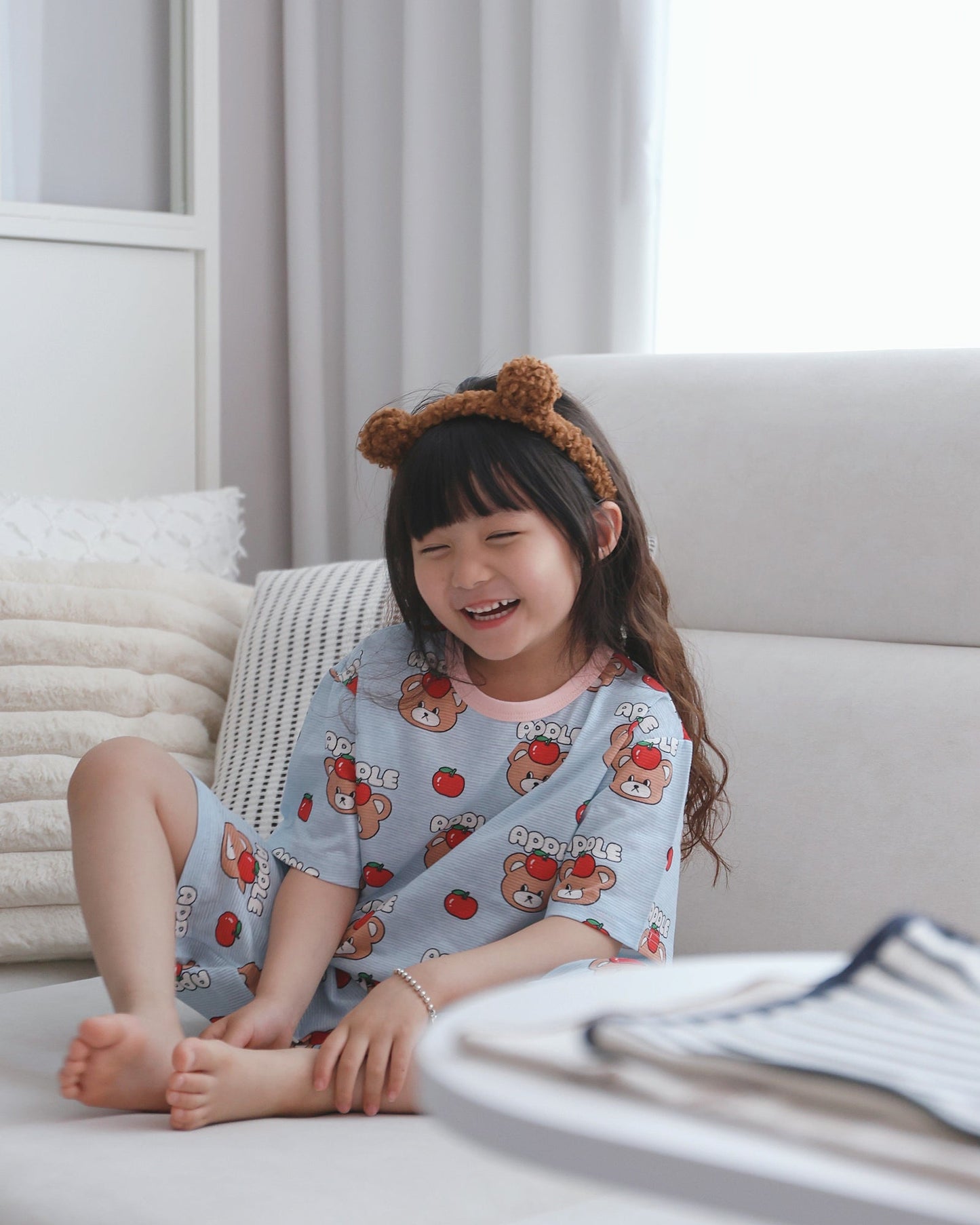 Summer Loose Fit Cotton Home Wear Set