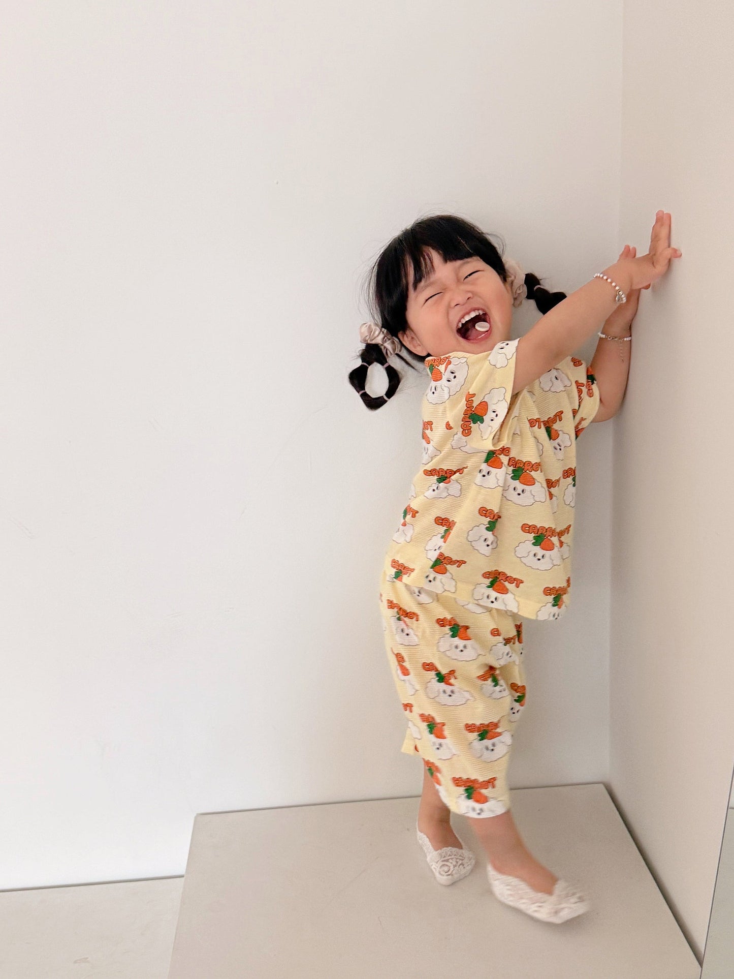 Summer Loose Fit Cotton Home Wear Set