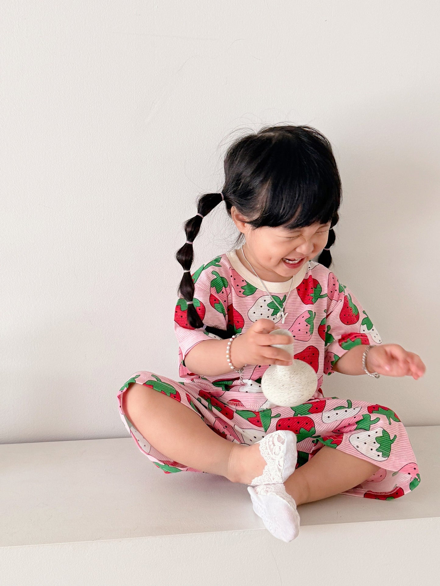 Summer Loose Fit Cotton Home Wear Set