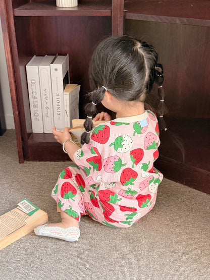 Summer Loose Fit Cotton Home Wear Set