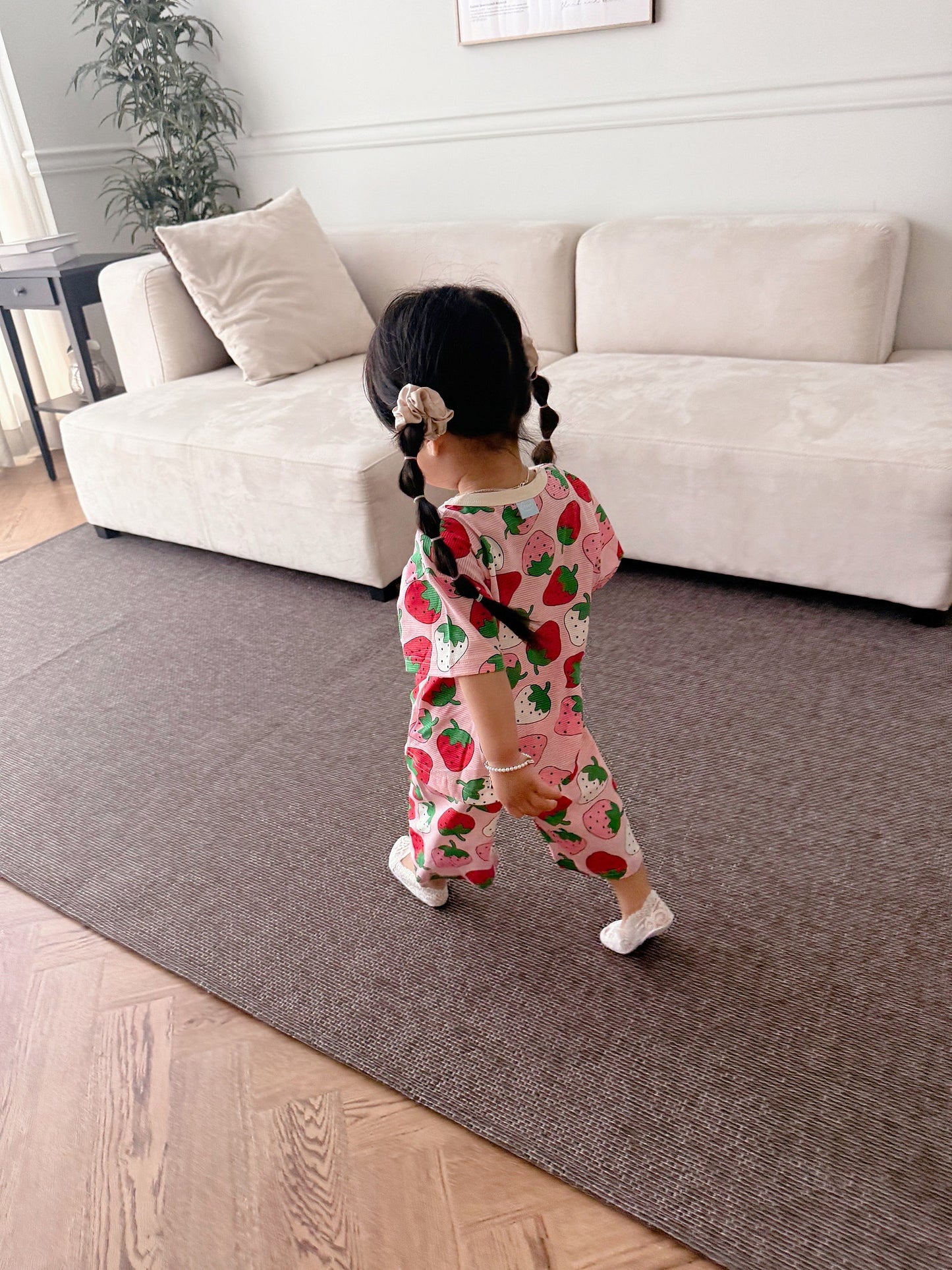Summer Loose Fit Cotton Home Wear Set