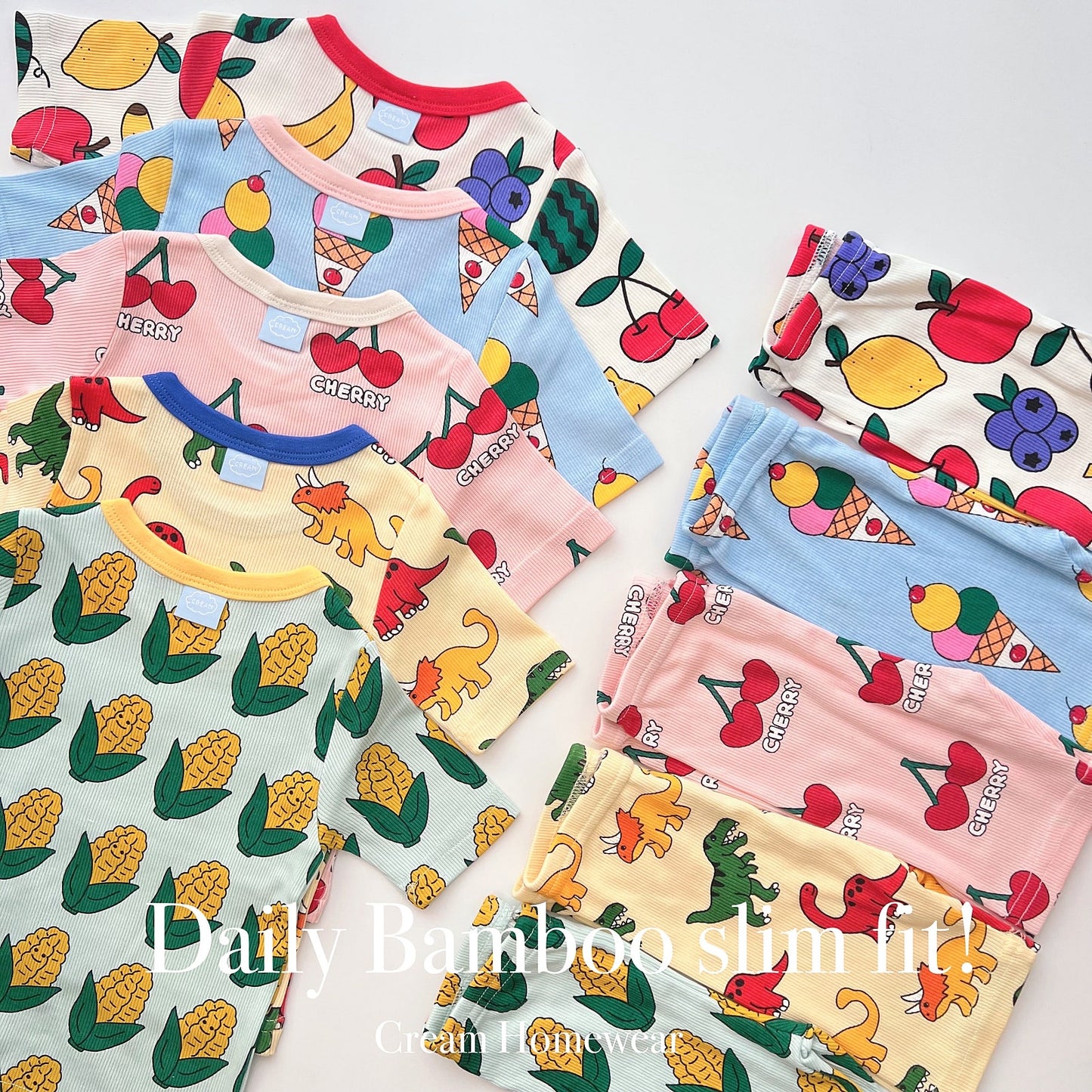 Sweet Bamboo Ribbed Home Wear Set