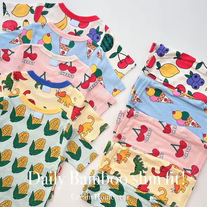 Sweet Bamboo Ribbed Home Wear Set