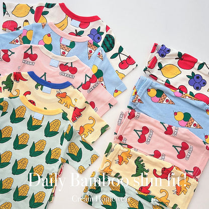 Sweet Bamboo Ribbed Home Wear Set