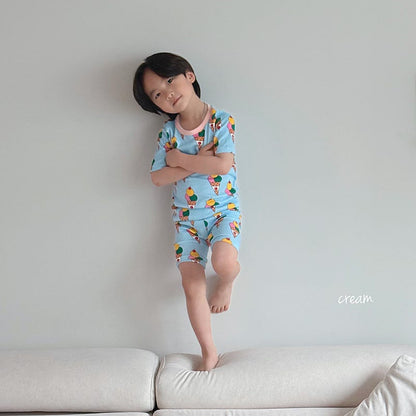 Sweet Bamboo Ribbed Home Wear Set