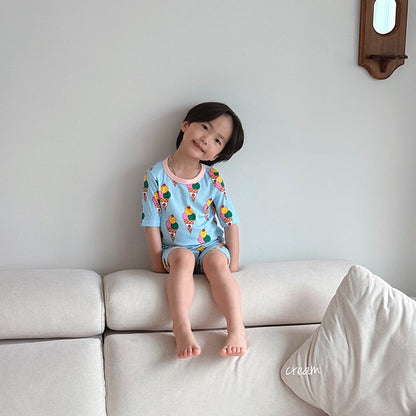 Sweet Bamboo Ribbed Home Wear Set