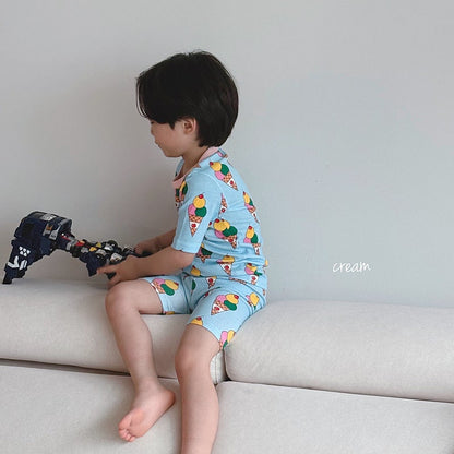 Sweet Bamboo Ribbed Home Wear Set