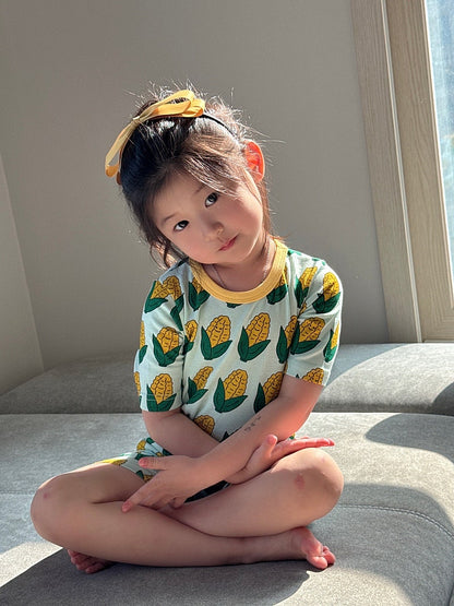 Sweet Bamboo Ribbed Home Wear Set