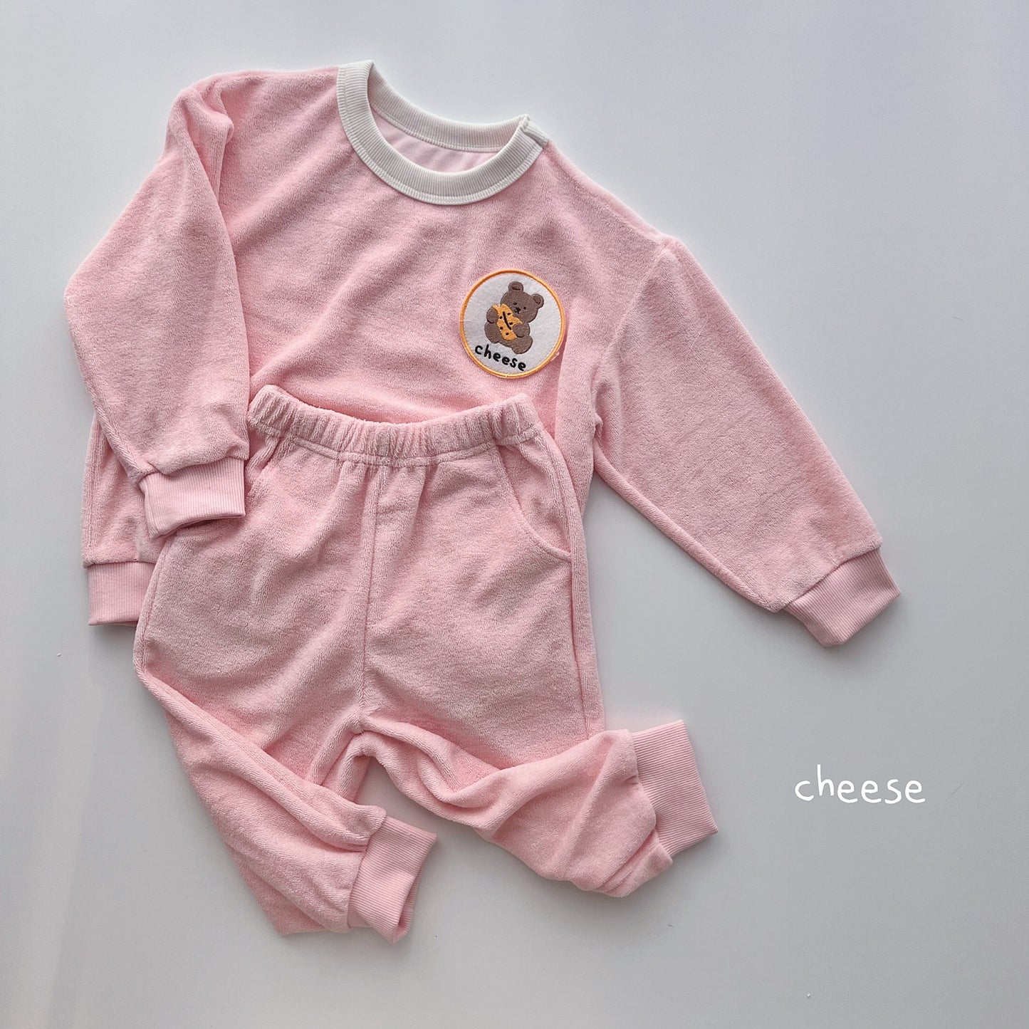 Cheese Terry Top Bottom Set
