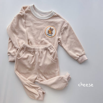 Cheese Terry Top Bottom Set