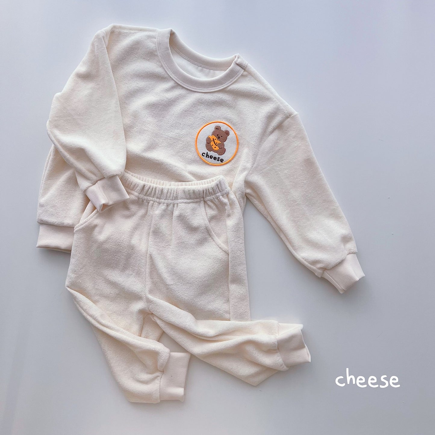 Cheese Terry Top Bottom Set