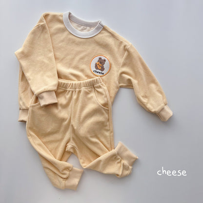Cheese Terry Top Bottom Set