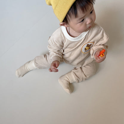 Cheese Terry Top Bottom Set