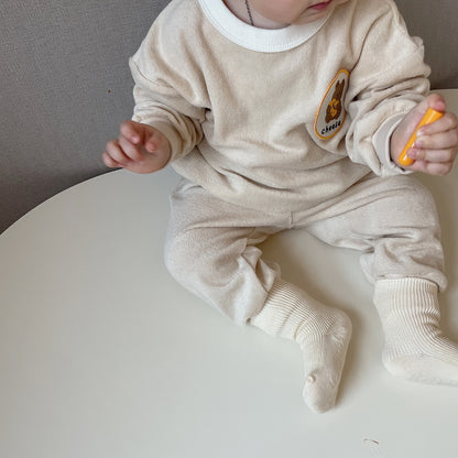 Cheese Terry Top Bottom Set