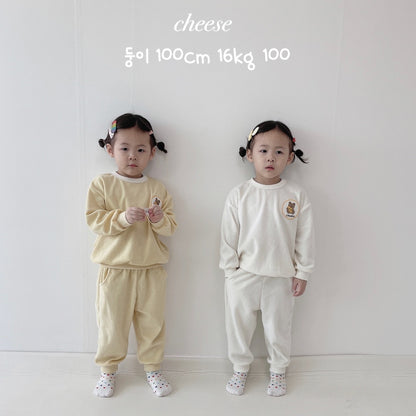 Cheese Terry Top Bottom Set