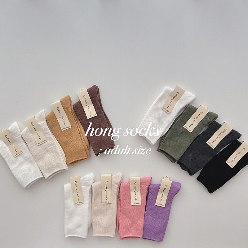 Hong Mom Socks Set [Pink Vivid Set]