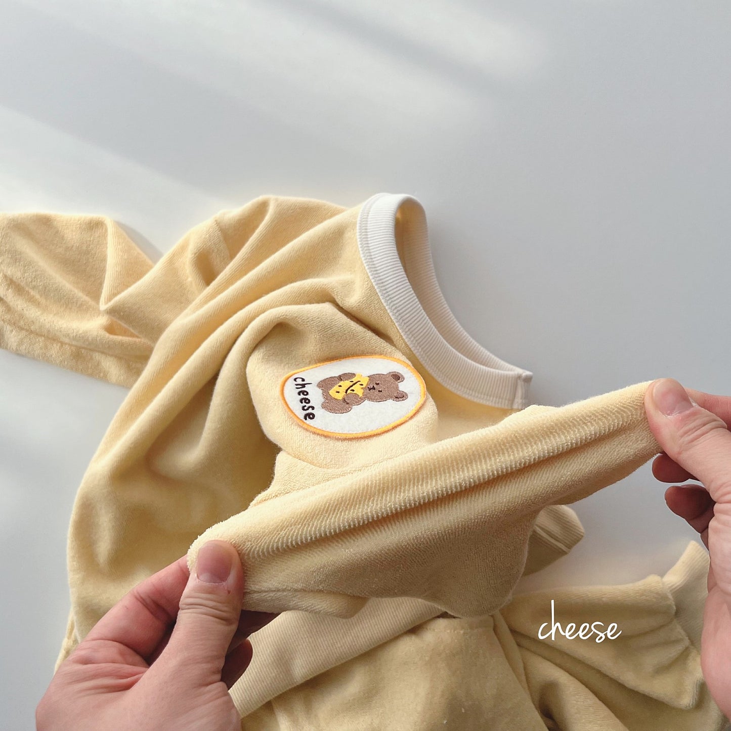 Cheese Terry Top Bottom Set