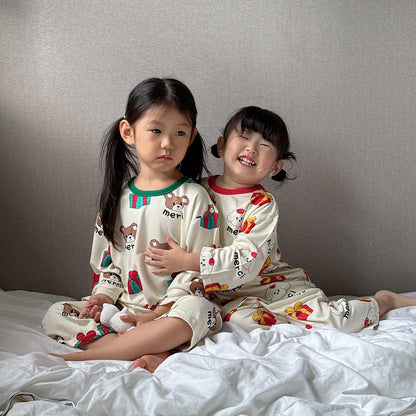 [Cream] Bamboo Loose Fit Home Wear Set