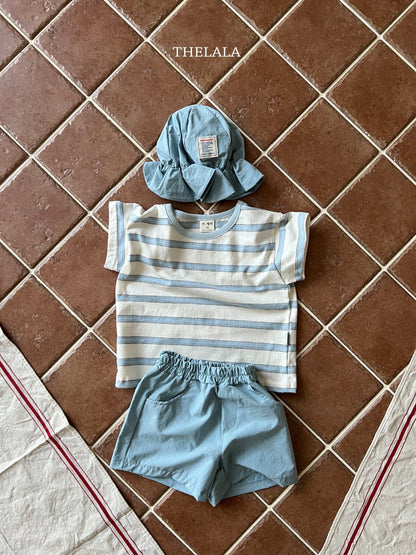 Double Line T-Shirts [Red/XS(1-2yr), L(4-5yr)]
