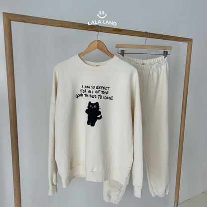 Miu Mom Sweatshirts [Cream]