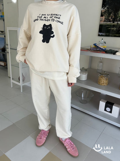 Miu Mom Sweatshirts [Cream]