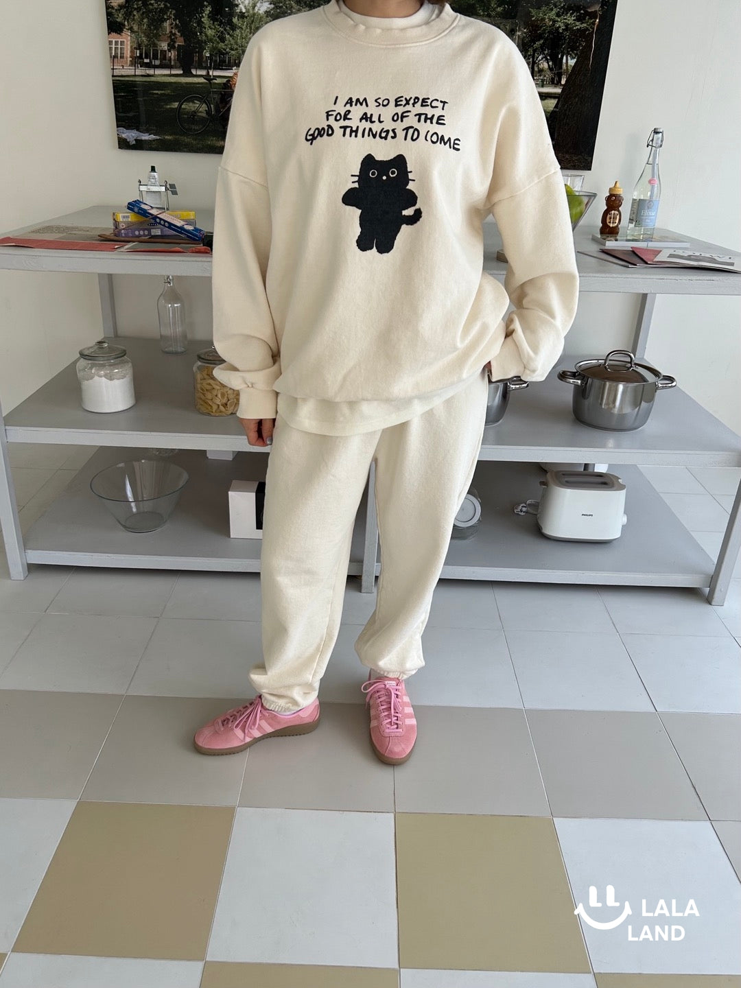 Miu Mom Sweatshirts [Cream]