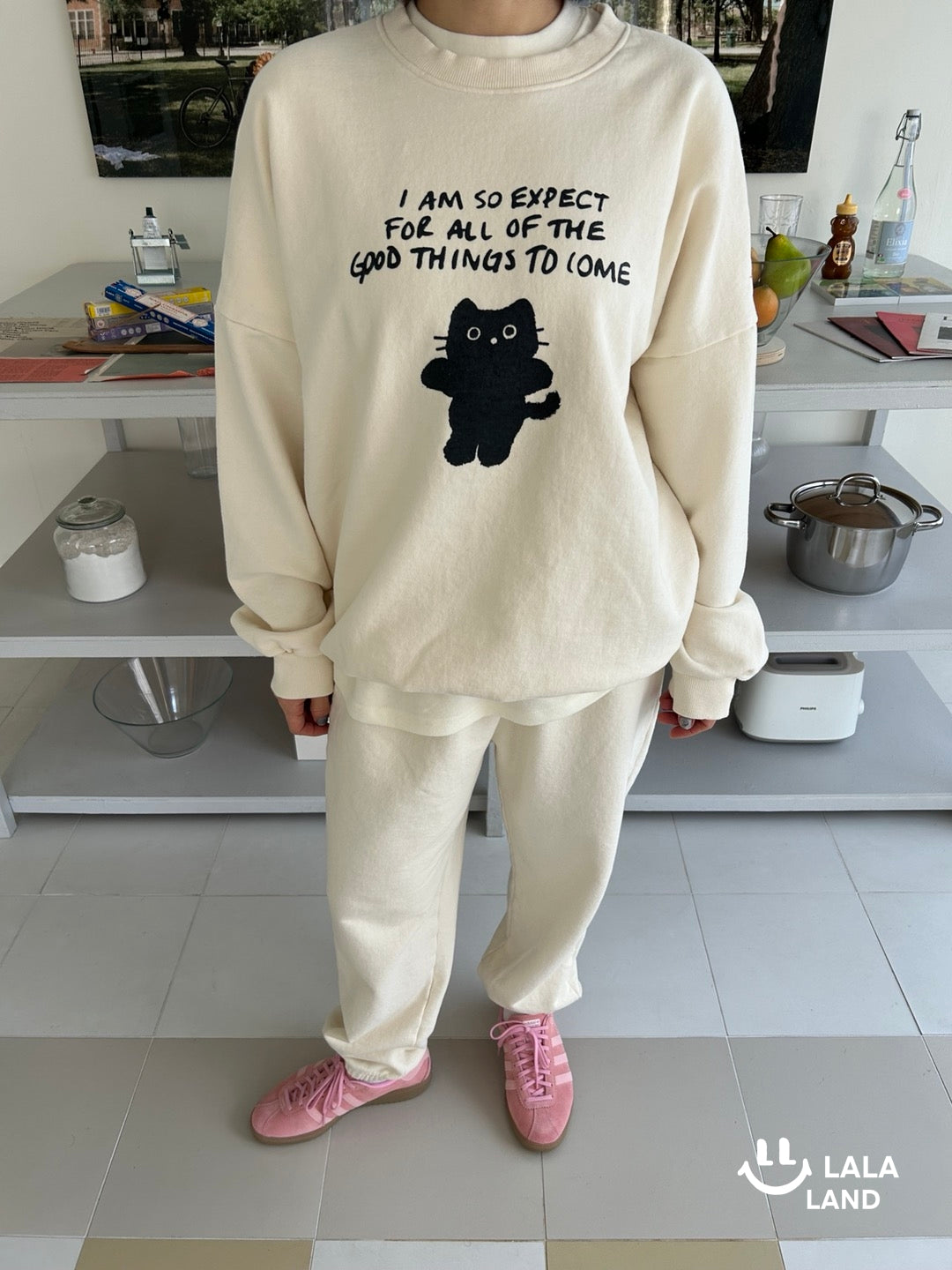 Miu Mom Sweatshirts [Cream]