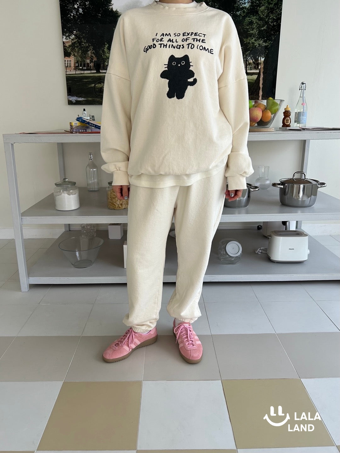 Miu Mom Sweatshirts [Cream]