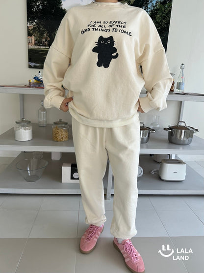 Miu Mom Sweatshirts [Cream]