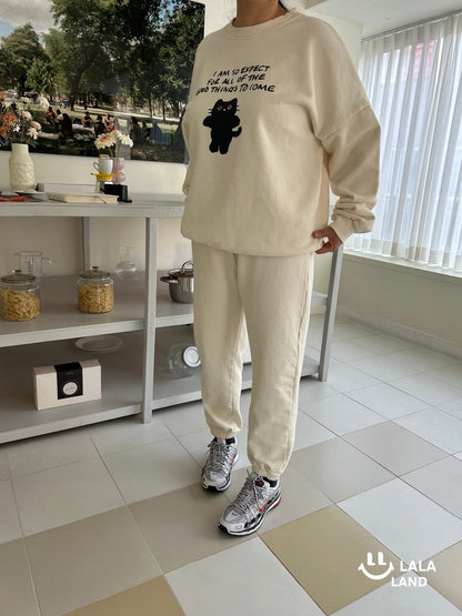 Miu Mom Sweatshirts [Cream]