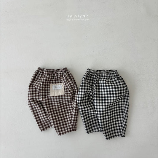 [PRE-ORDER] Check Baby Sausage Pants
