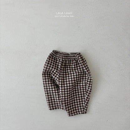 [PRE-ORDER] Check Baby Sausage Pants