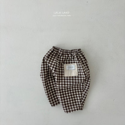 [PRE-ORDER] Check Baby Sausage Pants