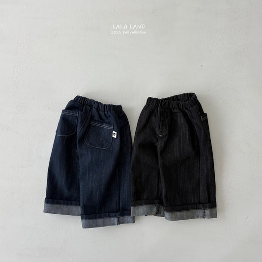 [PRE-ORDER] Roll Up Straight Denim Pants