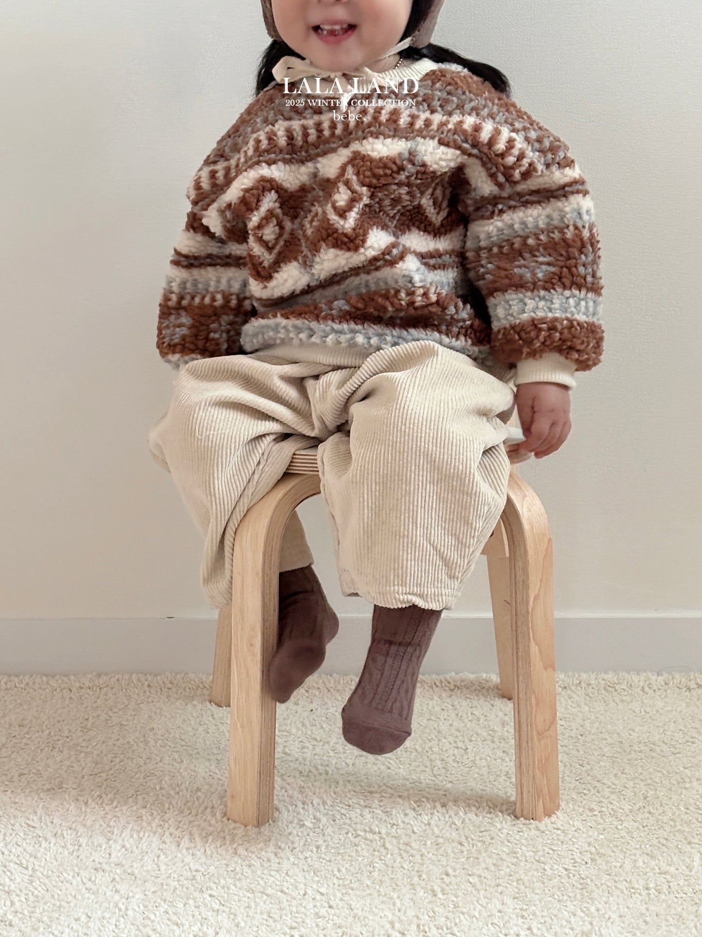 [PRE-ORDER] Sherpa Pattern Baby Sweatshirts