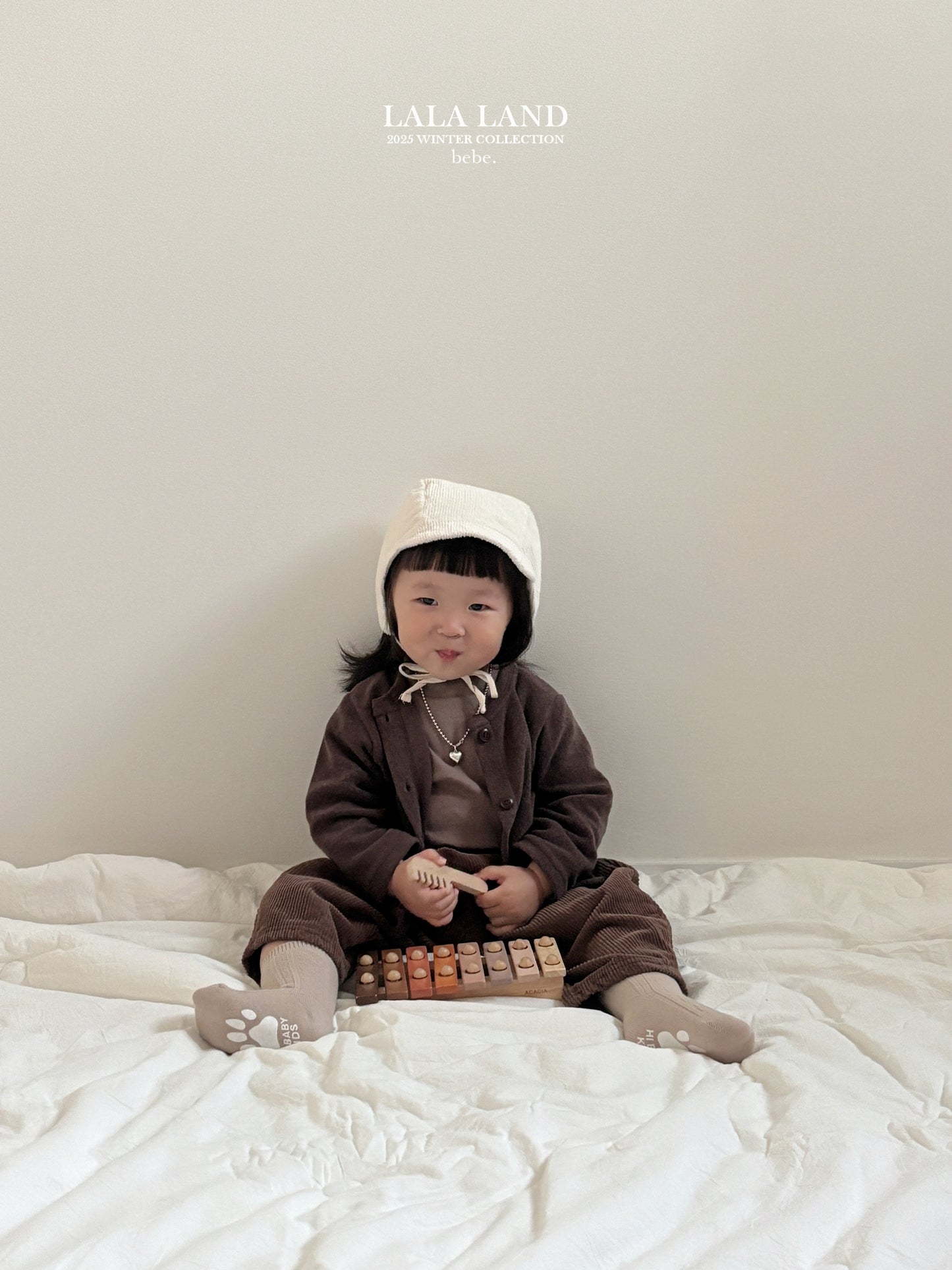 [PRE-ORDER] Peach Binding Baby Cardigan