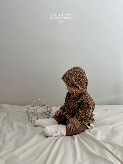 [PRE-ORDER] Leopard Fleece Baby Cardigan