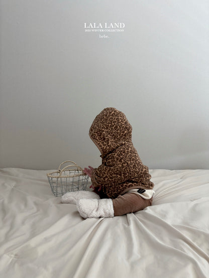 [PRE-ORDER] Leopard Fleece Baby Cardigan