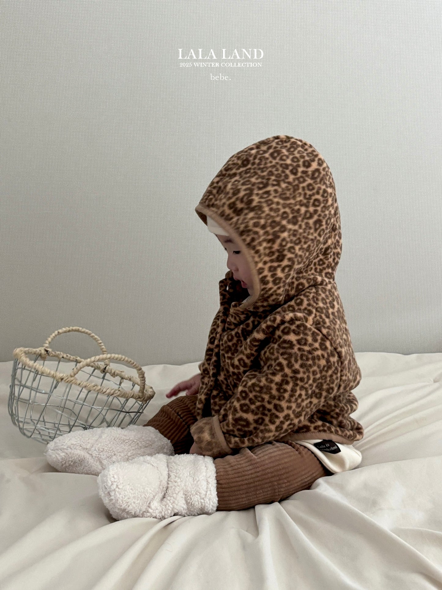 [PRE-ORDER] Leopard Fleece Baby Cardigan
