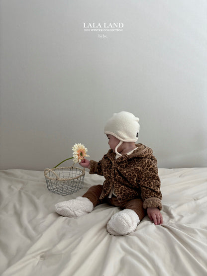 [PRE-ORDER] Leopard Fleece Baby Cardigan
