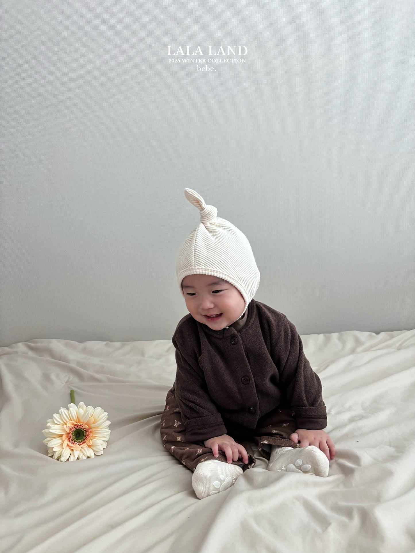 [PRE-ORDER] Peach Binding Baby Cardigan