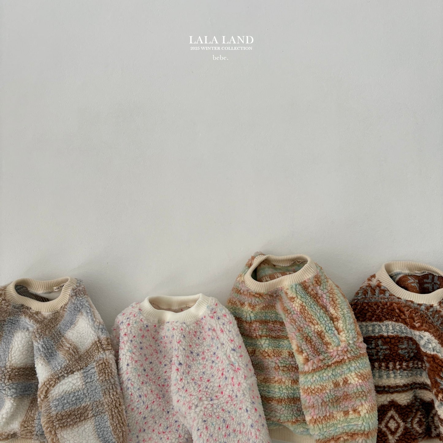 [PRE-ORDER] Sherpa Pattern Baby Sweatshirts