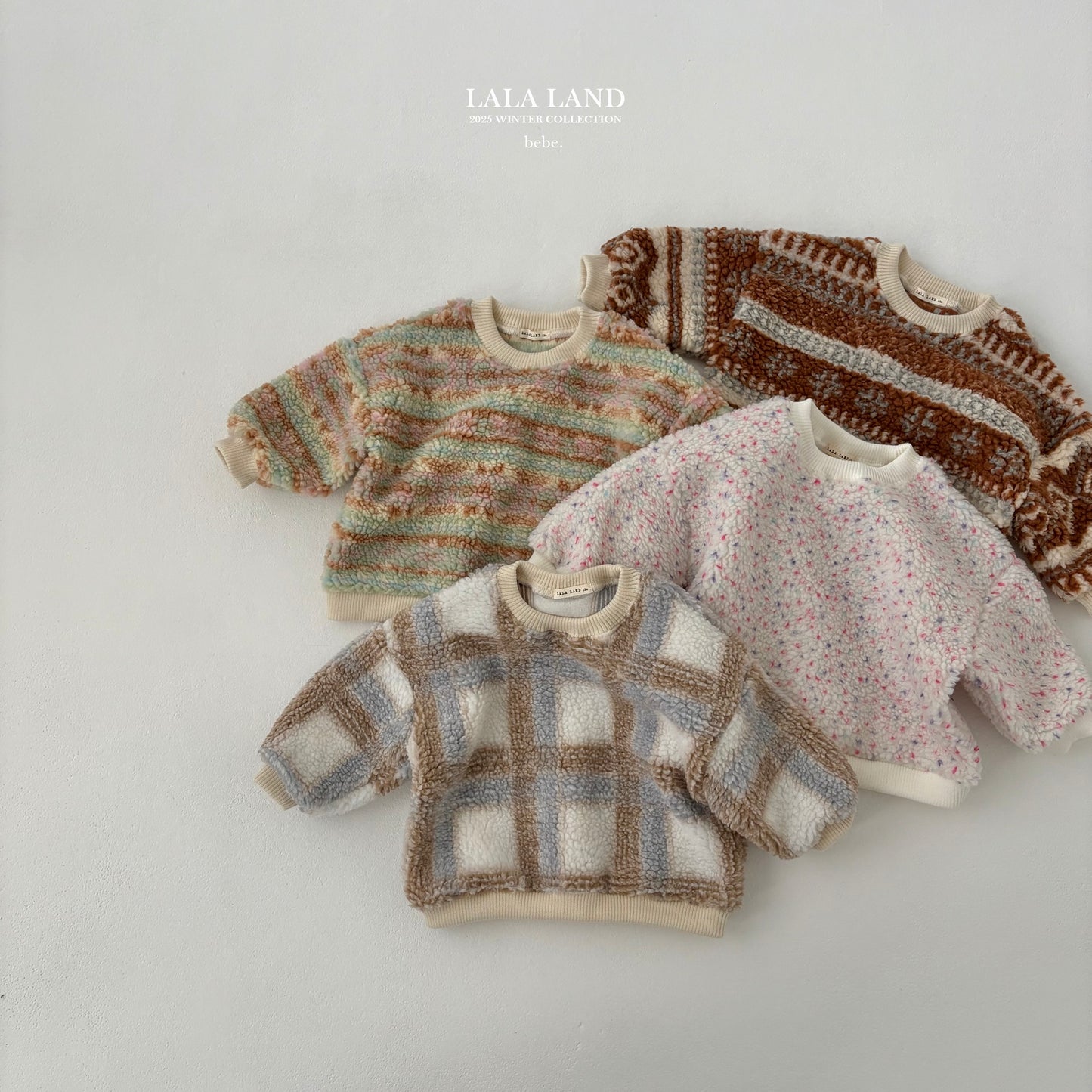 [PRE-ORDER] Sherpa Pattern Baby Sweatshirts