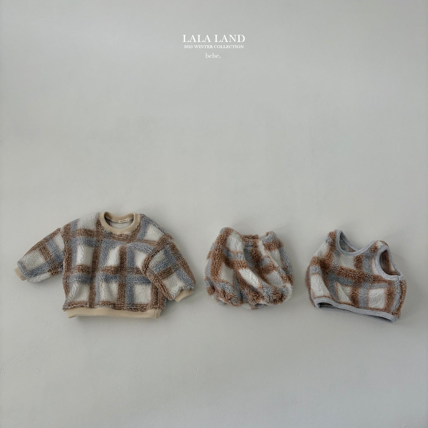 [PRE-ORDER] Sherpa Pattern Baby Sweatshirts