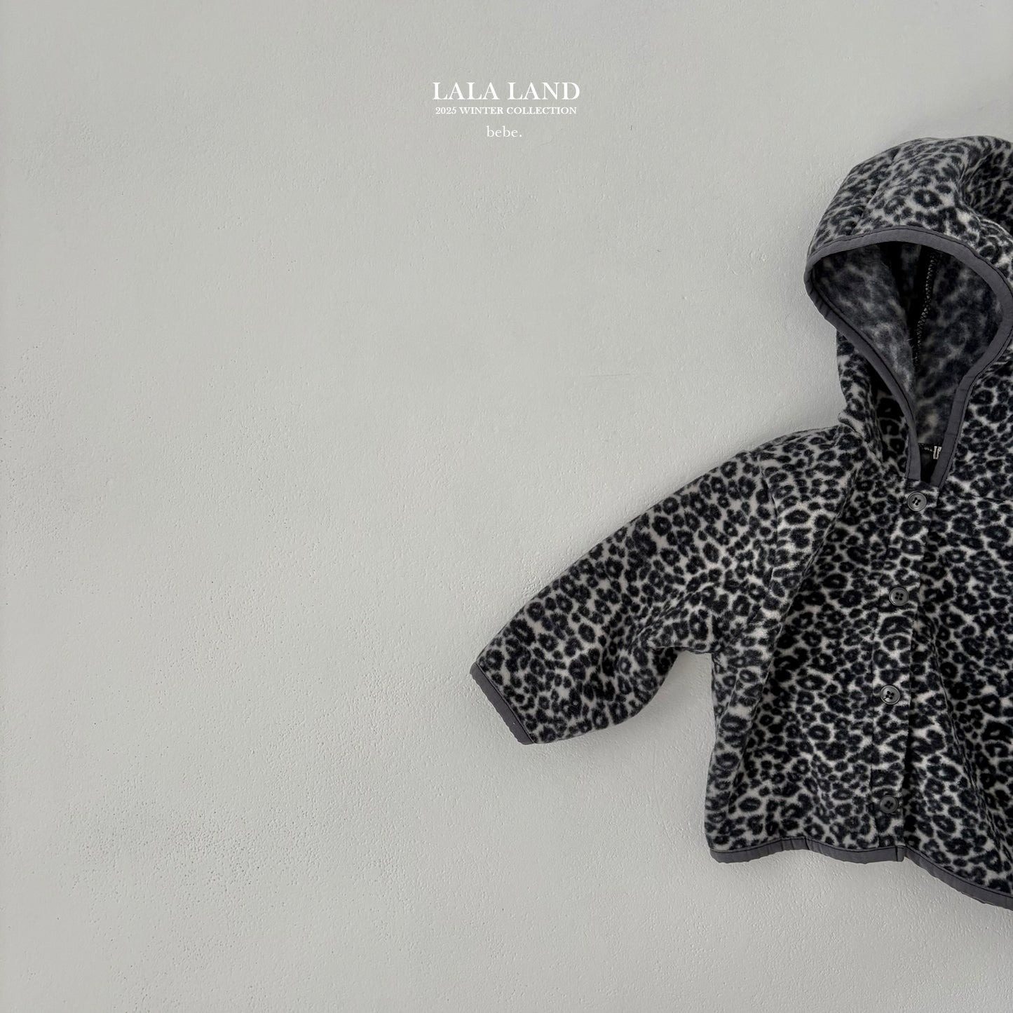 [PRE-ORDER] Leopard Fleece Baby Cardigan