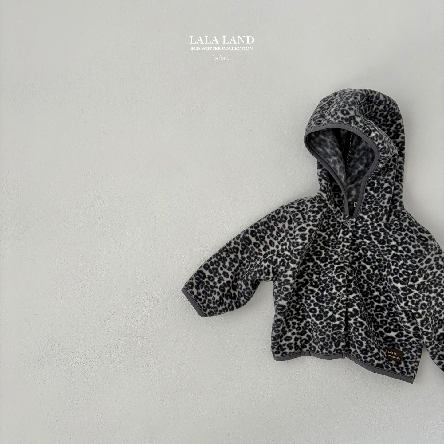 [PRE-ORDER] Leopard Fleece Baby Cardigan