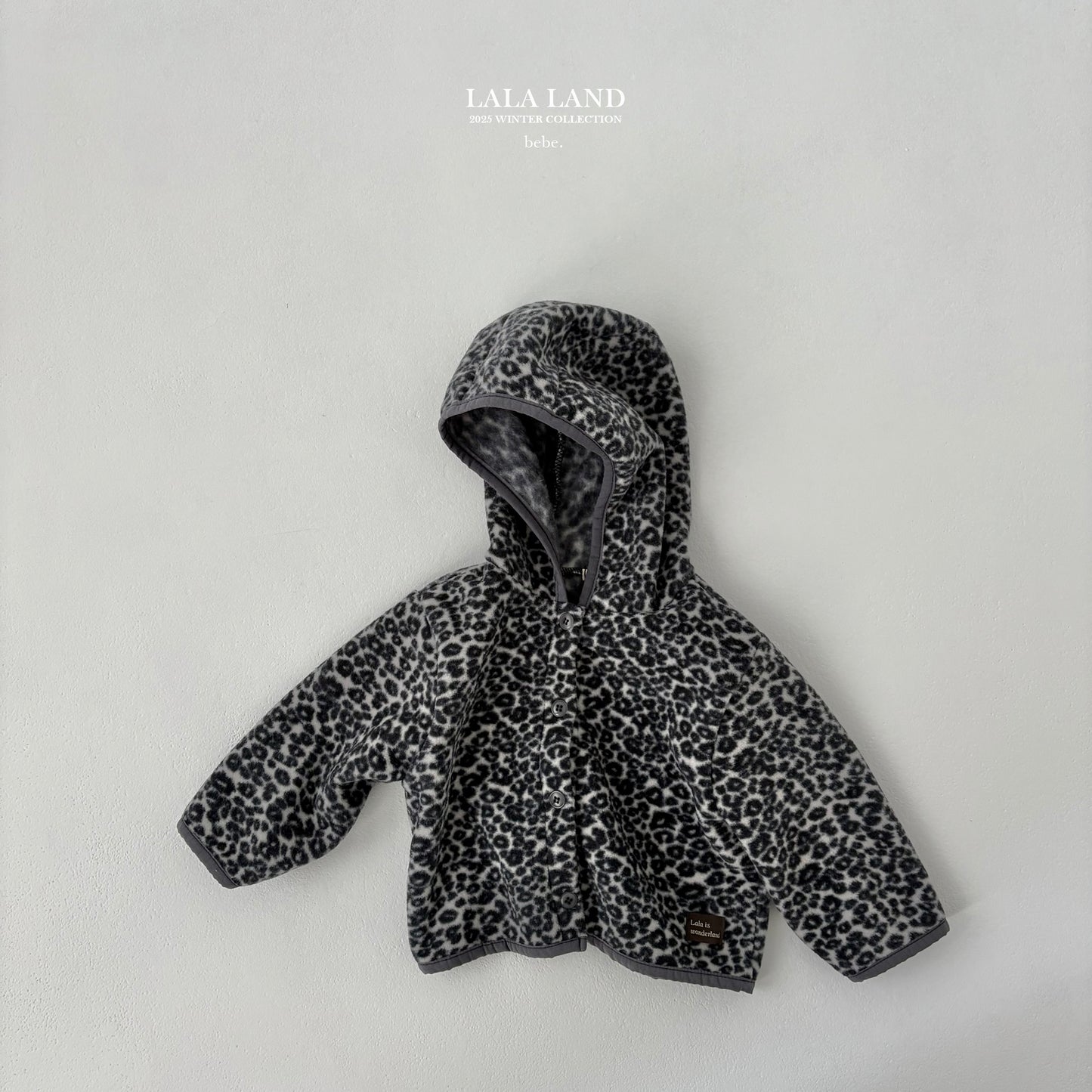[PRE-ORDER] Leopard Fleece Baby Cardigan