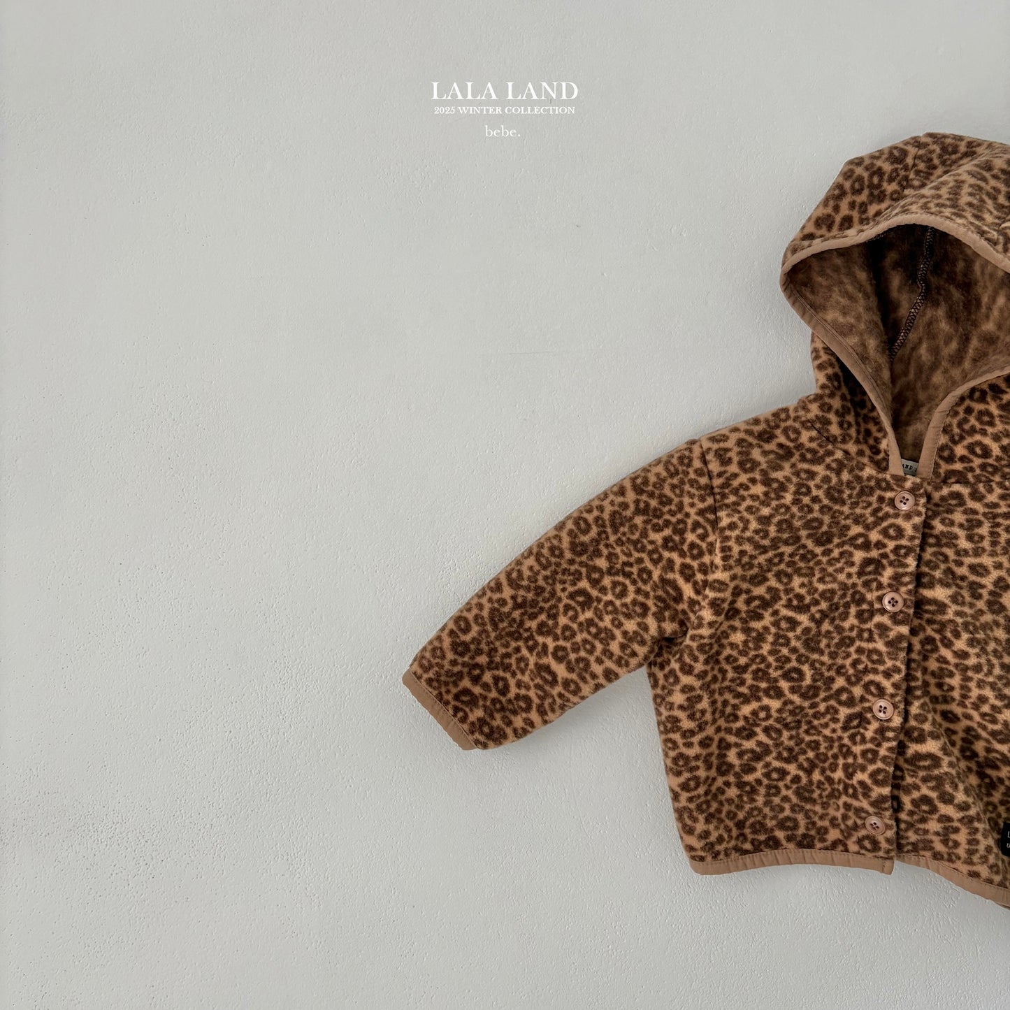[PRE-ORDER] Leopard Fleece Baby Cardigan