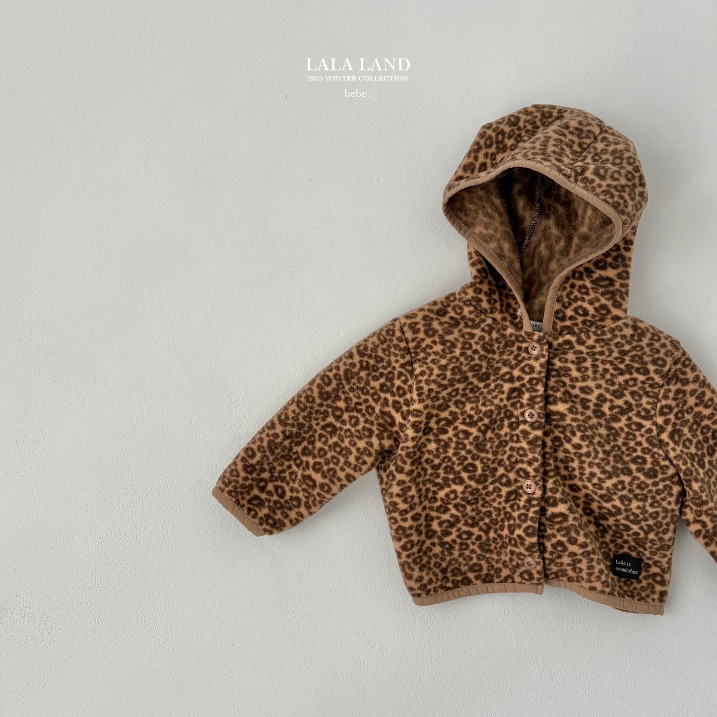 [PRE-ORDER] Leopard Fleece Baby Cardigan