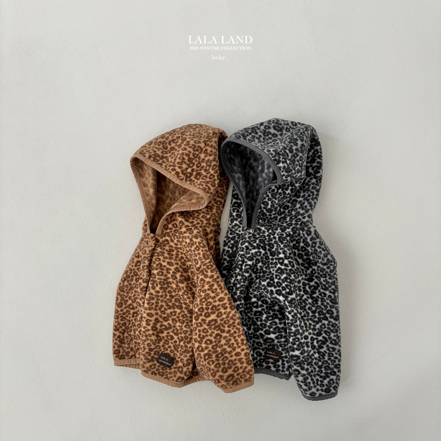 [PRE-ORDER] Leopard Fleece Baby Cardigan